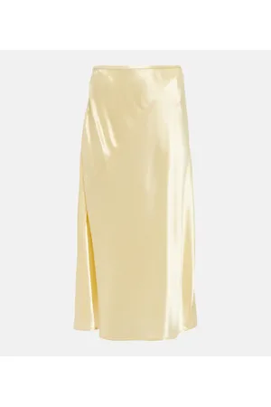 Jil Sander High-Rise-Midirock aus Satin