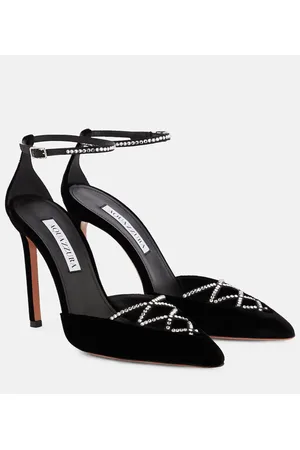 Aquazzura Pumps Audace Crystal 105 aus Samt