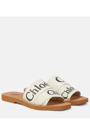 Chloé Chloé Pantoletten Woody aus Canvas