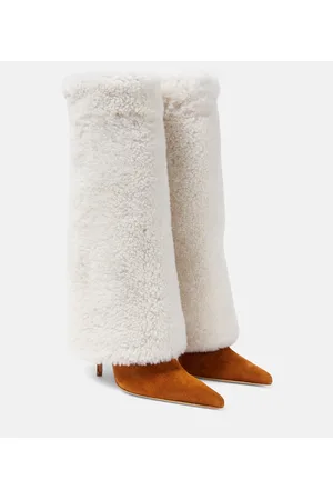 MAGDA BUTRYM Stiefel aus Shearling und Veloursleder