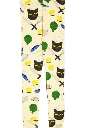 Mini Rodini Leggings Chef Cat aus Baumwolle