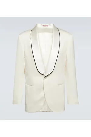 Brunello Cucinelli Smokingjacke Délavé aus Seiden-Twill