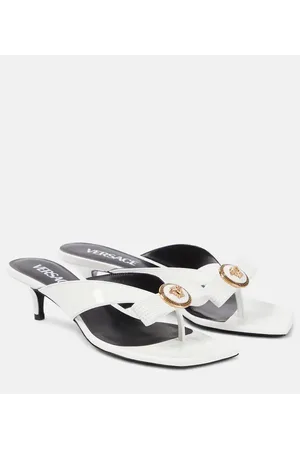 VERSACE Sandalen Gianni Ribbon 45 aus Lackleder