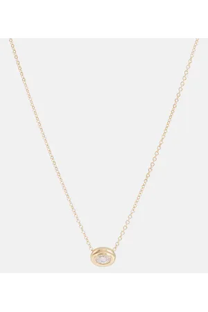 Melissa Kaye Halskette Lenox Reign aus 18kt Gelbgold mit Diamant