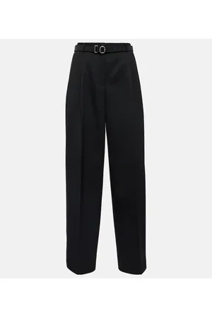 Jil Sander High-Rise-Hose aus Wolle
