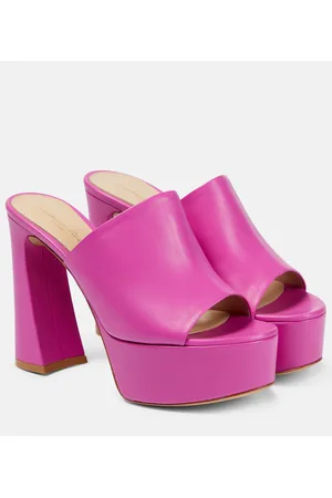 Gianvito Rossi Plateau-Pantoletten Holly aus Leder