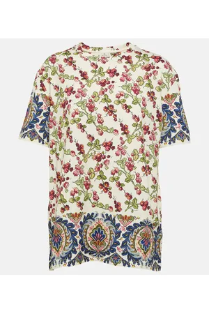 Etro Bedrucktes T-Shirt aus Baumwolle