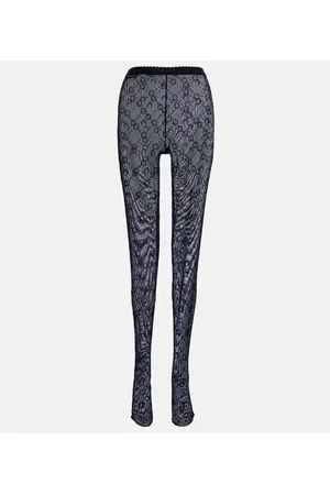 Marine Serre Strumpfhose Moonogram aus Mesh