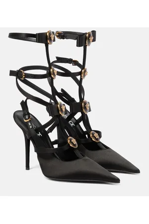 VERSACE Verzierte Pumps Medusa aus Satin
