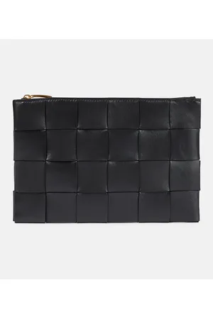 Bottega Veneta Clutch Intreccio aus Leder