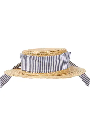 PATACHOU Hut aus Raffiabast mit Baumwolle