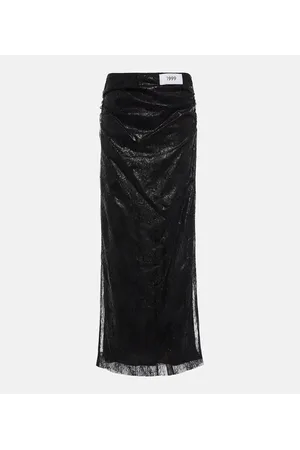Dolce & Gabbana High-Rise-Midirock aus Spitze