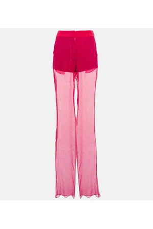 Nensi Dojaka Mid-Rise-Hose aus Seide