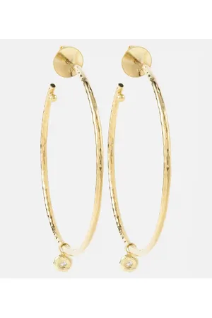 Octavia Elizabeth Ohrringe Nesting Gem Medium aus 18kt Gelbgold mit Diamanten