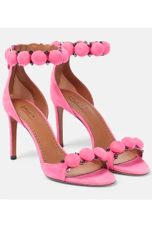 Alaïa Alaïa Sandalen La Bombe 90 aus Veloursleder