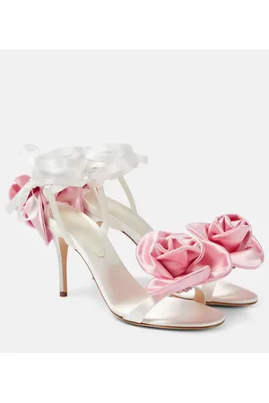 MAGDA BUTRYM Verzierte Sandalen aus Satin