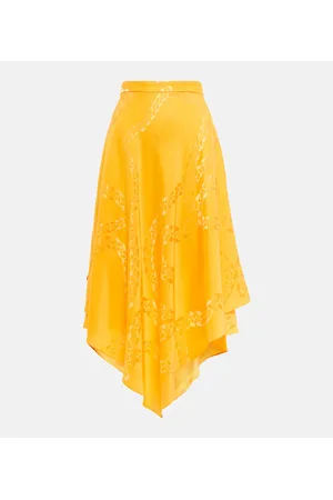 Stella McCartney Bedruckter High-Rise-Midirock