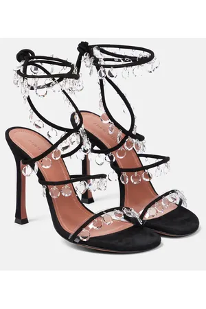 Amina Muaddi Sandalen Tina aus Leder