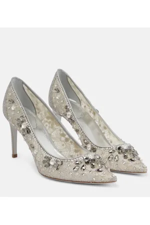 RENE CAOVILLA Verzierte Pumps aus Spitze