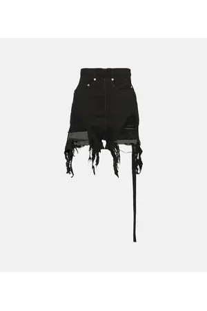 Rick Owens DRKSHDW High-Rise-Jeansshorts