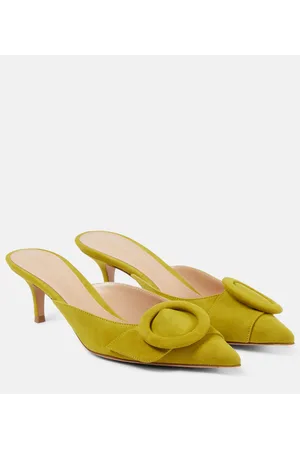 Gianvito Rossi Mules Portofino 55 aus Veloursleder