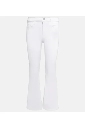 Frame High-Rise Jeans Le Crop Flare Mini Slits