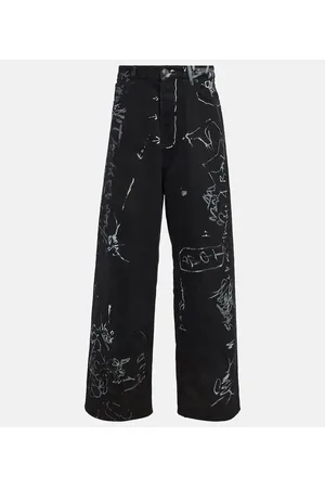 Balenciaga Mid-Rise Wide-Leg Jeans