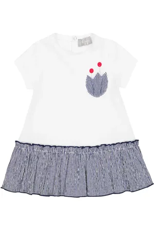 Il gufo Baby Kleid aus einem Baumwollgemisch