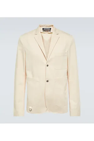 Jacquemus Blazer La Veste Jean aus Baumwolle und Leinen