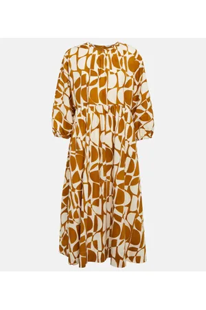 Max Mara Midikleid Adatti aus Baumwollpopeline