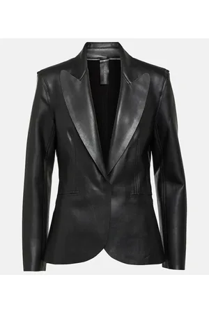 Norma Kamali Blazer aus Lederimitat