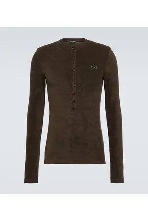 Dolce & Gabbana Henley-Hemd aus Baumwolle