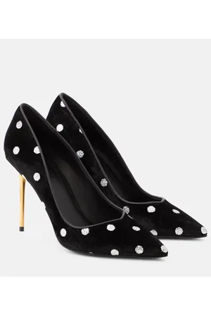 Balmain Verzierte Pumps Ruby aus Samt