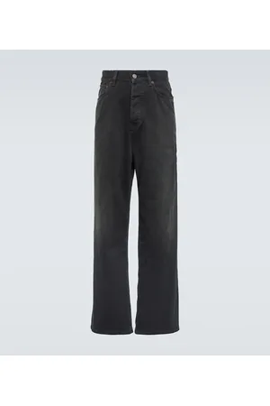 Balenciaga Weite Mid-Rise-Hose aus Baumwolle