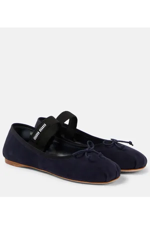 Miu Miu Ballerinas aus Veloursleder