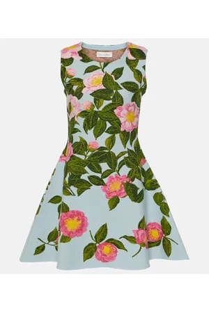 Oscar de la Renta Bedrucktes Minikleid