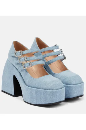 NODALETO Pumps Bulla Marietta aus Denim