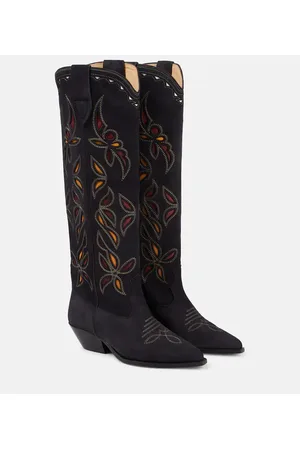 Isabel Marant Westernstiefel Denvee aus Veloursleder