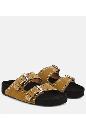 Isabel Marant Sandalen Lennyo aus Veloursleder