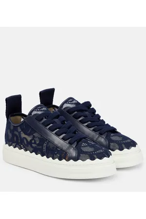 Chloé Chloé Sneakers Lauren aus Spitze und Leder