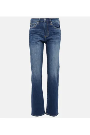 AG Jeans High-Rise Straight Jeans Alexxis