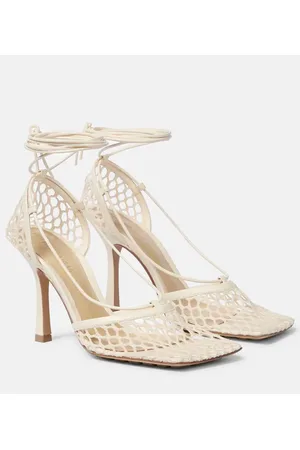 Bottega Veneta Pumps Stretch aus Mesh und Leder