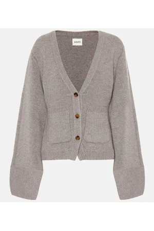 Khaite Cardigan Scarlet aus einem Kaschmirgemisch