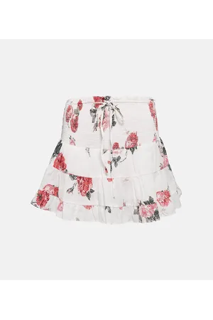 LOVESHACKFANCY Minirock Aldana aus Baumwolle