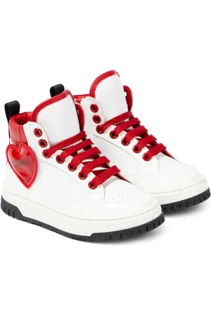 Moschino High-Top Sneakers aus Leder