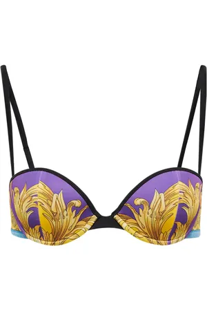 VERSACE Bedrucktes Bikini-Oberteil