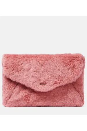 Max Mara Clutch aus Teddyfleece