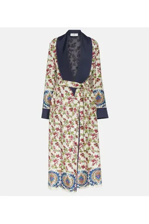 Etro Bedruckter Mantel aus Seide