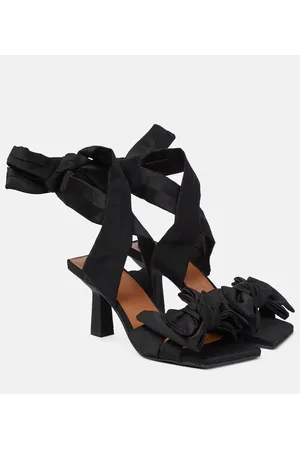 Ganni Sandalen aus Satin