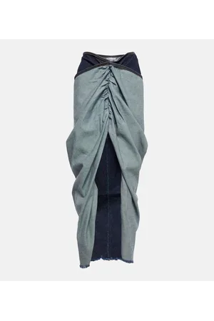 Alaïa Alaïa Maxirock aus Denim